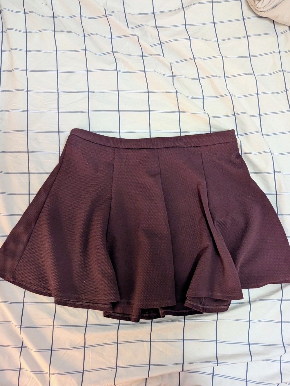 GAP Textured Plum Mini Skirt